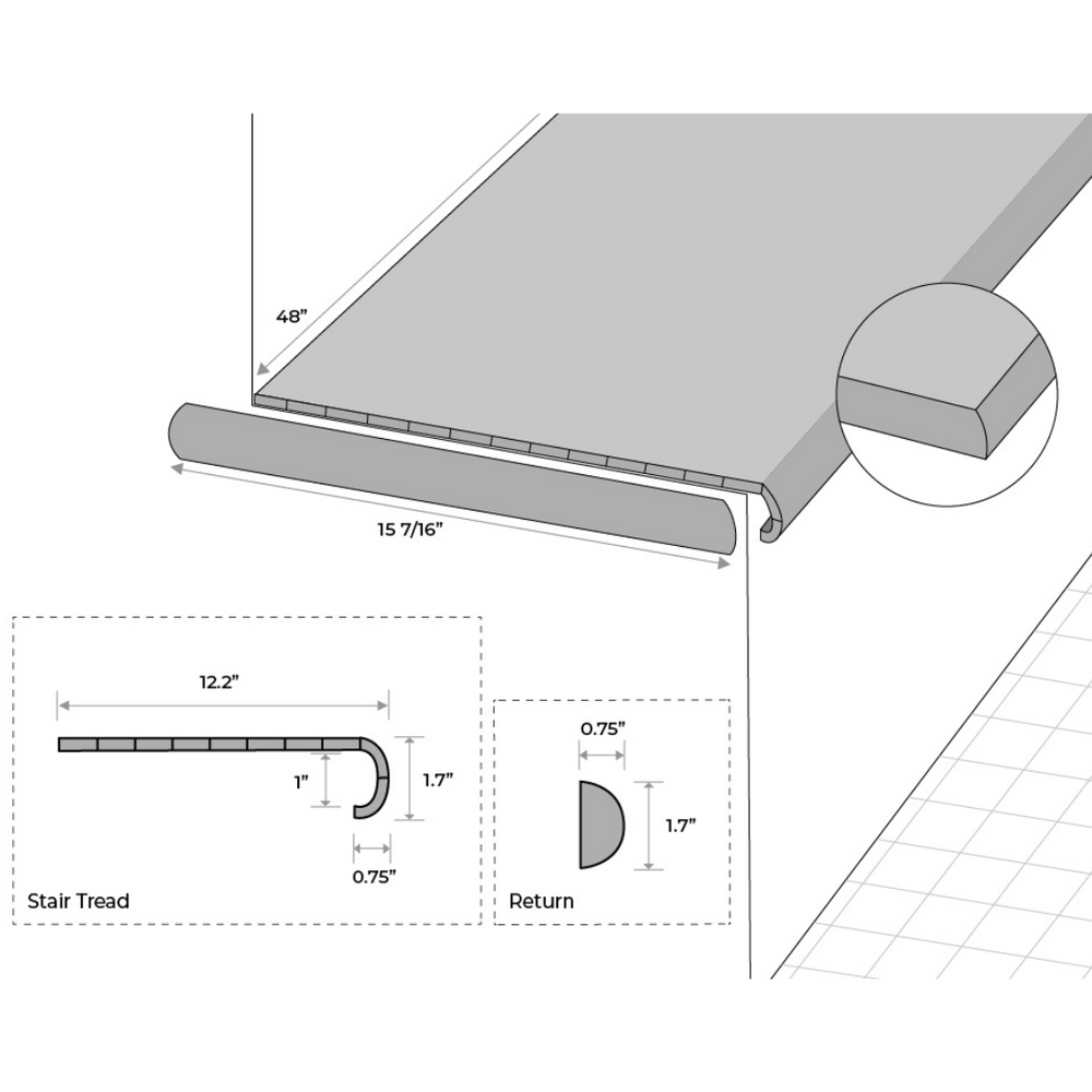 Modin Full Stair Tread