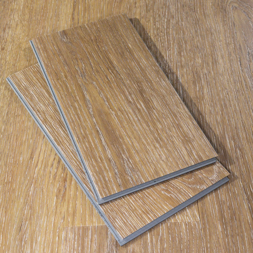 Natural White Wire-Brushed Luxury Vinyl Plank Flooring | Sutton ...